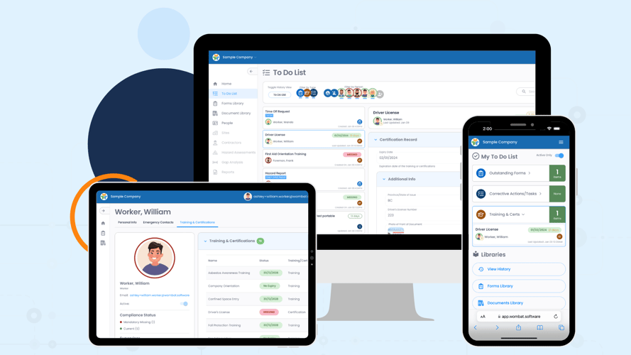 wombat software on multiple screens