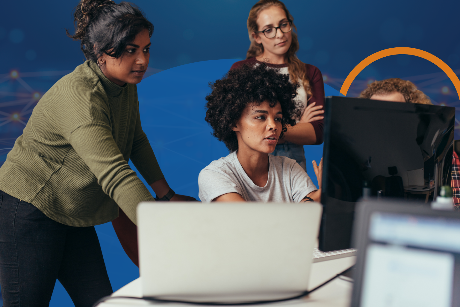 Team discussing data security, compliance, and data storage locations.