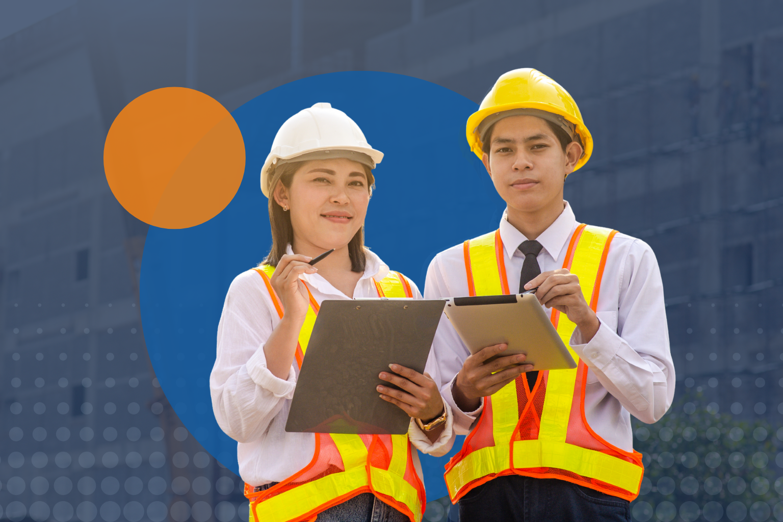 Safety leaders and workers collaborating on workplace safety.