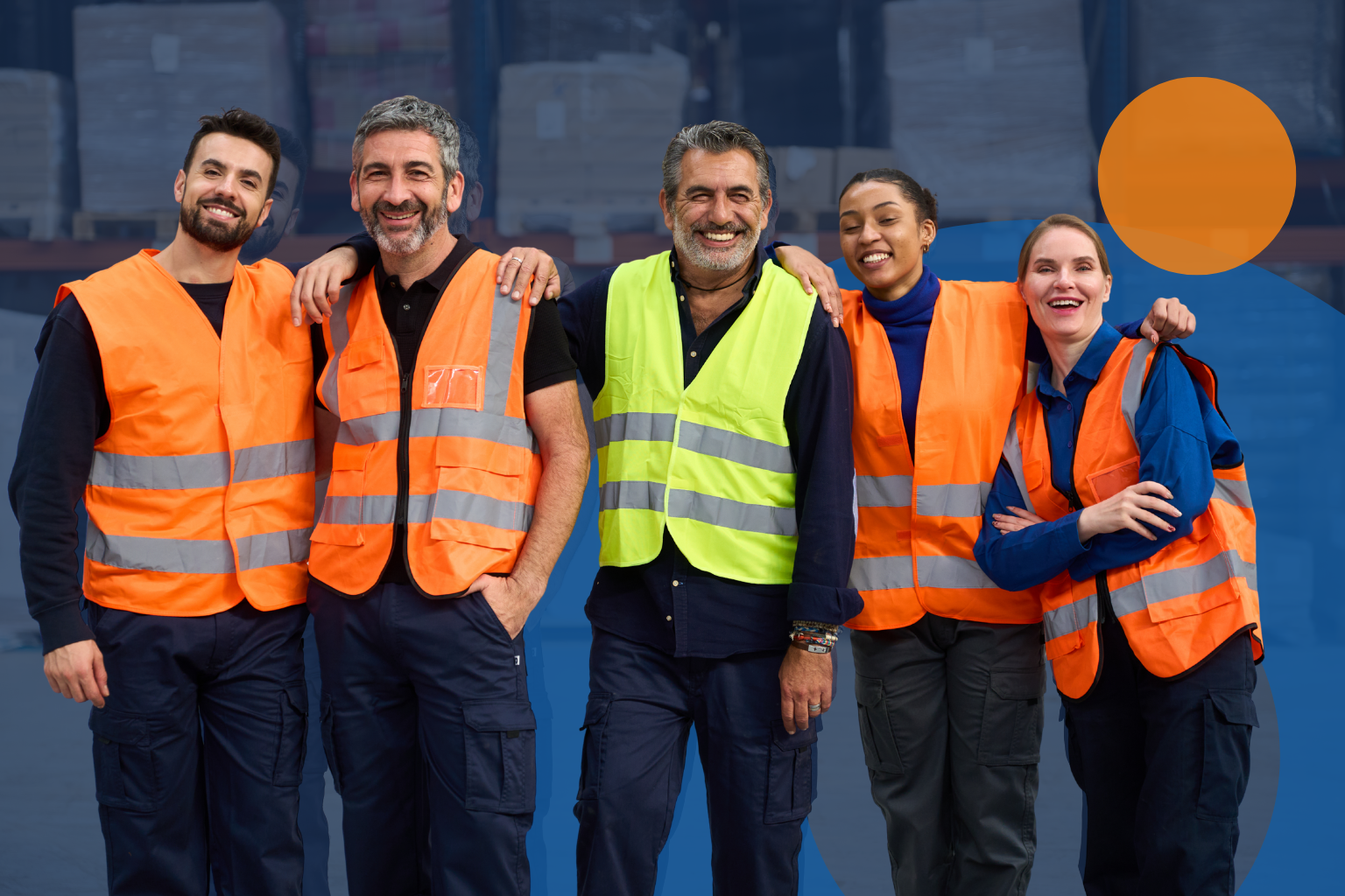 Supervisor encouraging safe work practices on-site.