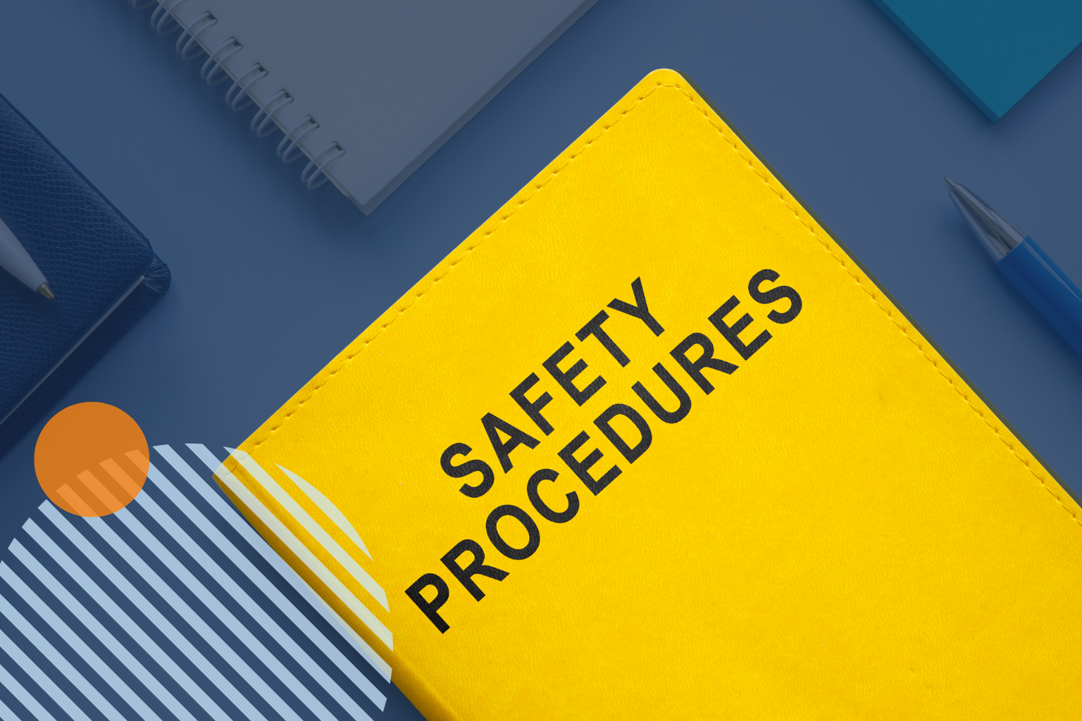 Safety procedure items displayed for workplace use.