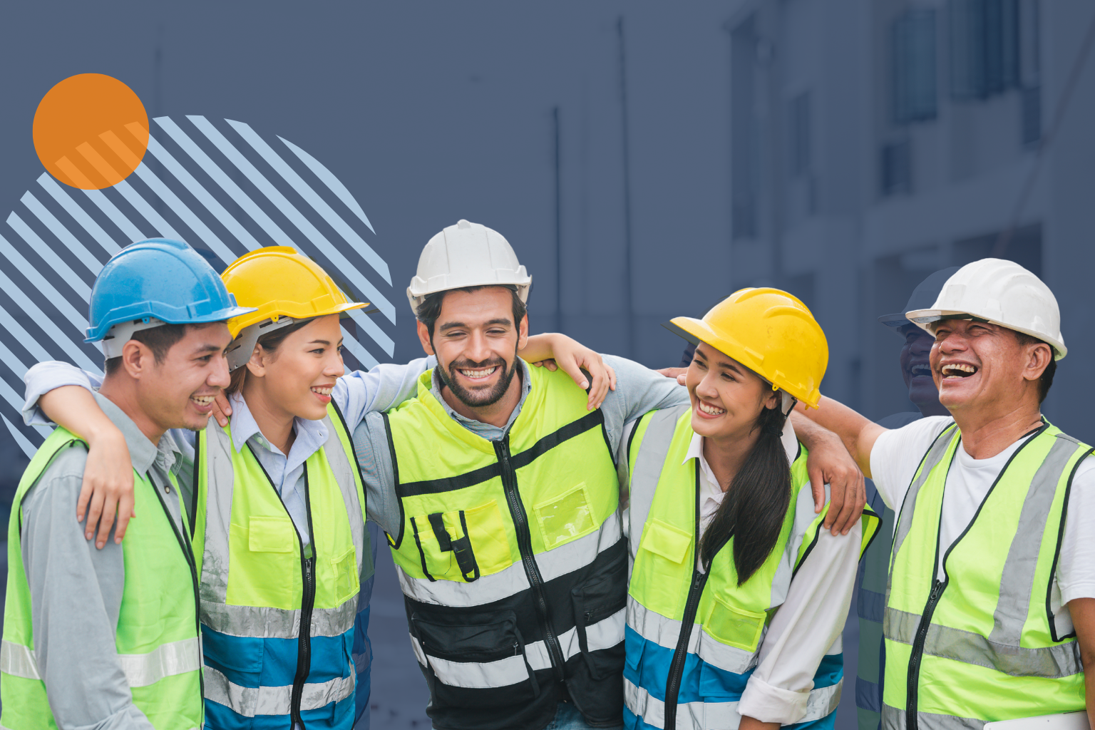 Safety committee members collaborating during a workplace safety meeting.